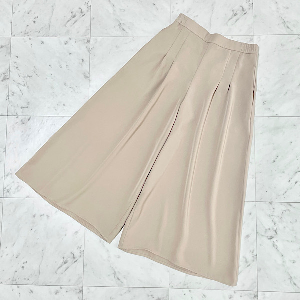 美品 PLST プラステ ワイドパンツ ベージュ M 571