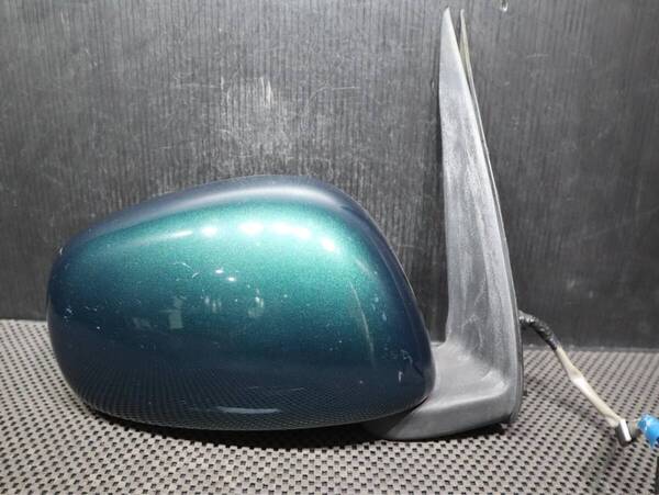電動格納 磨きワックス済み 迅速発送 5ピン 管理C69 ミラジーノ L650S L660S G37 ブリティッシュグリーンマイカ ドアミラー 右 運転席