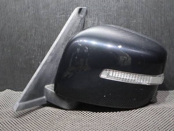 電動格納 磨きワックス済み 迅速発送 ウインカー ZJ3 ブルーイッシュブラックパール 7ピン 管理C69 ルークス ML21S ドアミラー 左 助手席