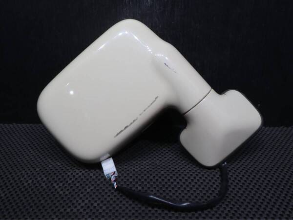 電動格納 磨きワックス済み 迅速発送 5ピン ZGF ミルクティーベージュ 管理C69 ラパン HE21S スピアーノ HF21S ドアミラー 右 運転席