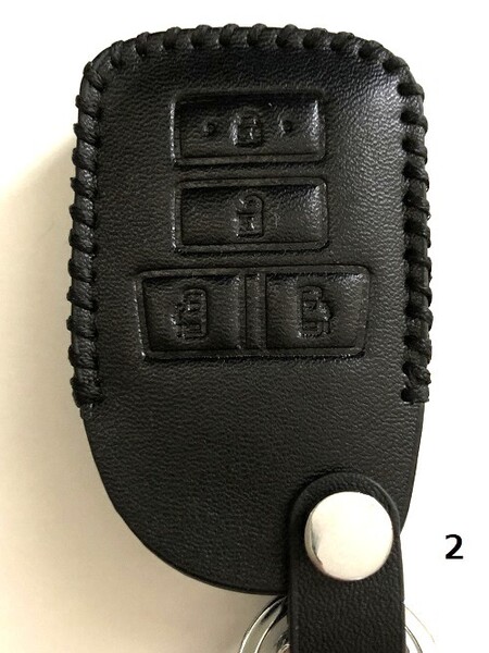 牛革ジャストフィット レジアスエース スマートキーケース 4B 黒色 2