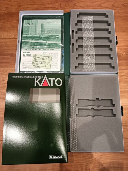 KATO 車両ケース 行先表示シール /10-1998 24系25形 寝台急行「銀河」9両セットより