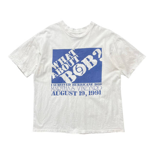 90S USA製 WHAT ABOUT BOB? ヴィンテージ 1991年 映画 ボブはどうですか? ホームデポ風 ムービー Tシャツ メンズXL シングル BA3725