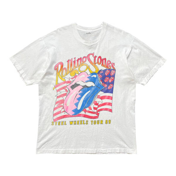 古着 80S ローリングストーンズ ガンズアンドローゼズ ブートレグ バンド Tシャツ ヴィンテージ メンズXL シングルステッチ ロック BA3765