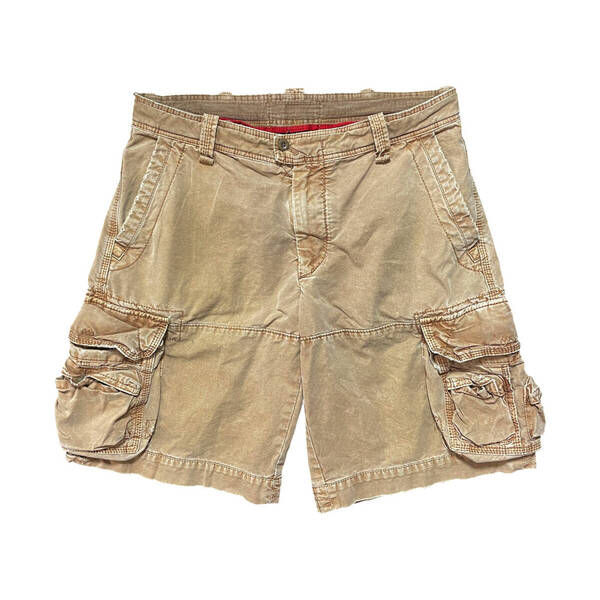 USA 古着 Polo by Ralph Lauren ポロ バイ ラルフローレン コットン ハーフカーゴパンツ ハーフパンツ W34 半ズボン CE0225