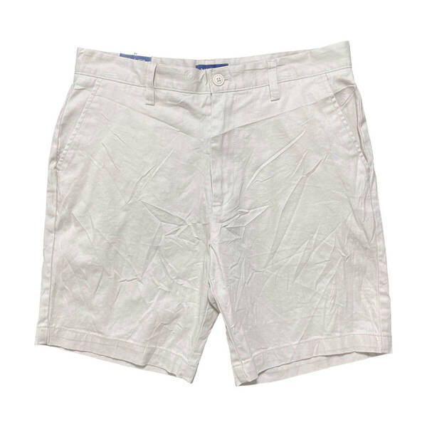 USA 古着 NAUTICA ノーティカ ストレッチ コットン ハーフパンツ デッキショート W34 ベージュ系 ストーン 半ズボン ショーツ CE0236