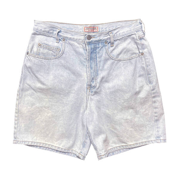 古着 80S USA製 GUESS JEANS ゲス ジーンズ ヴィンテージ デニムショーツ ハーフパンツ レディースM/L相当 W32 半ズボン CE0262