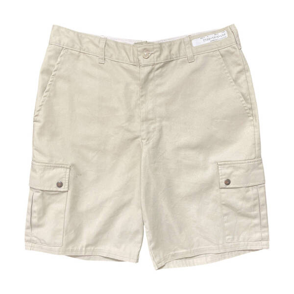 USA 古着 ARAMARK アラマーク コットン/ポリ ワークパンツ ハーフパンツ ショーツ カーキ系 W34 半ズボン CE0271