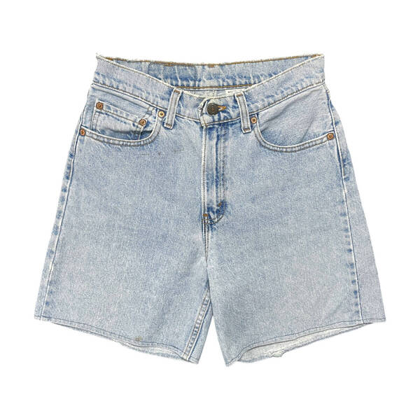 古着 90S USA製 Levis リーバイス ヴィンテージ デニム カットオフ ハーフパンツ ショーツ ジーンズ W27相当 レディースS相当 CE0275