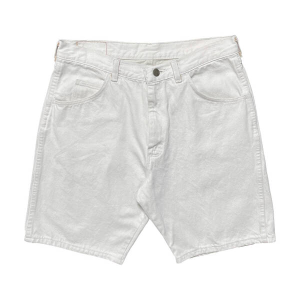 USA 古着 Wrangler ラングラー ホワイトデニム ハーフパンツ ショーツ W32 ジーンズ ジーパン 半ズボン 白色 ヴィンテージ CE0290