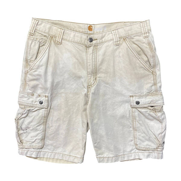 USA 古着 Carhartt カーハート コットン ワークパンツ カーゴパンツ ハーフパンツ ショーツ W34 半ズボン CE0292