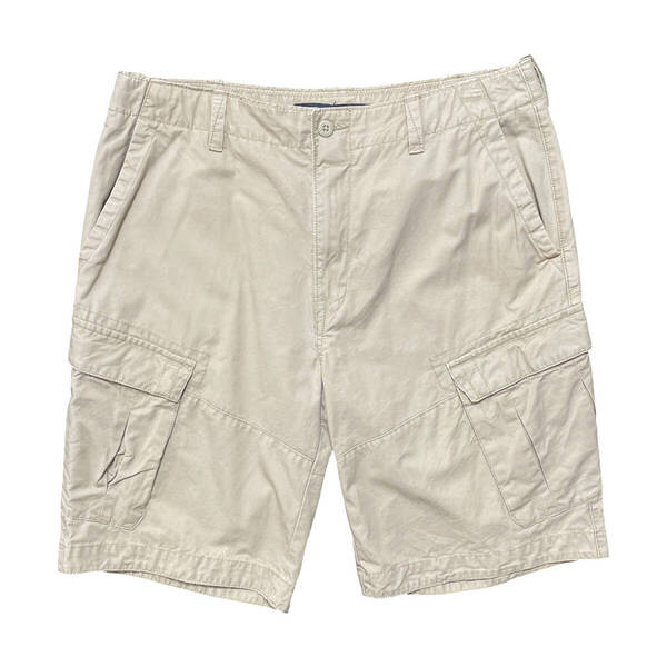 USA 古着 NAUTICA ノーティカ コットン カーゴパンツ ハーフパンツ ショーツ W34 半ズボン ベージュ CE0293