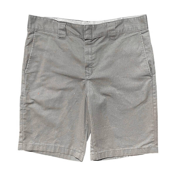 USA 古着 Dickies ディッキーズ ポリ/コットン ワークパンツ ハーフパンツ ショーツ W34 チャコールグレー スラックス CE0297