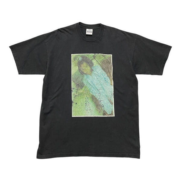 90S USA製 古着 PRO CLUB 誰やねん Tシャツ ヴィンテージ ブラック プリント ヘビーウェイト メンズ2XL 大きいサイズ BA3779