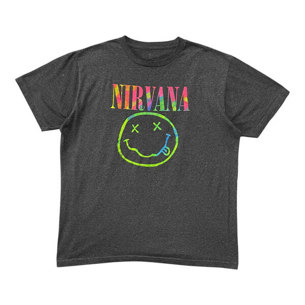 USA 古着 NIRVANA ニルバーナ ニルヴァーナ スマイル オフィシャル ミュージック ロックTシャツ バンドTシャツ メンズXL BA3816