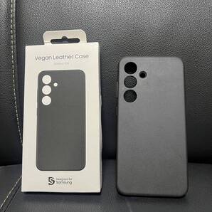 SAMSUNG Galaxy S24 Vegan Leather Case|ブラック|スマホケース GP-FPS921HCABJ 若干痛みあり (中古品)