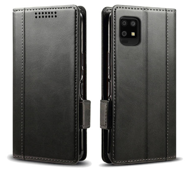 AQUOS zero6 SHG04 A102SH SH-RM18 レザーケース●黒