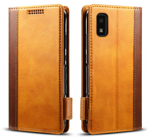 AQUOS wish/wish2 SH-M20 SH-51C レザーケース●Brown