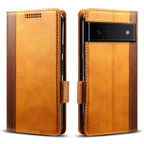 Google pixel 6 Pro レザーケース●Brown