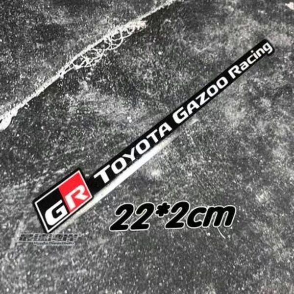 新型 トヨタ GR TOYOTA GAZOO Racingステッカー黒&赤 1枚