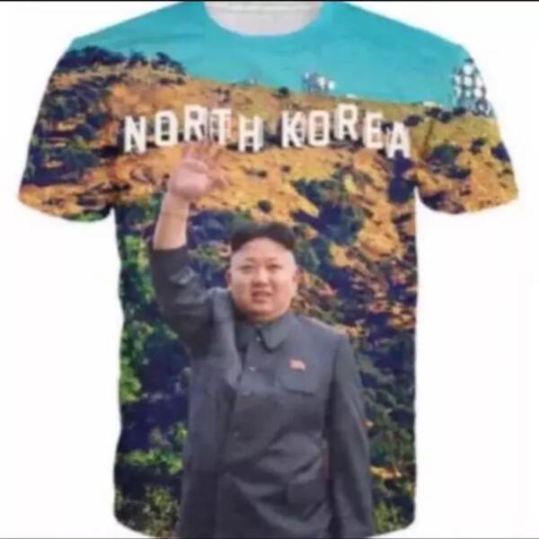激レア 世界一美男子 北朝鮮金正恩委員長最高級Tシャツ LA制圧 ハリウッドスター金正恩同志 送料無料