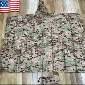 実物新品 米軍NATO軍ウクライナ軍用ミリタリーポンチョ マルチカム迷彩