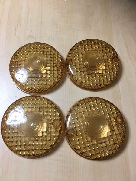 小麦色 KH250 KH400 クリアー ウインカーレンズ KH500 250SS 350SS 400SS 500SS 750SS マッハ Z1 Z2 ウインカー 純正タイプ ヨシムラ KH