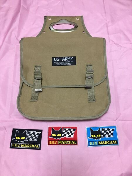 マーシャルワッペン付き ARMY USアーミー サイドバッグ FX 750ss Z1 Z2 CB750 FX750 400 アーミーバック ヨシムラ BEET GT トーキョー鉄管