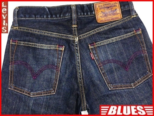 即決★リーバイス507★W30 廃盤 パープルパッケージ ジーンズ Levis メンズ ブーツカット デニム 限定 パッチ ジーパン パンツ ボトムス