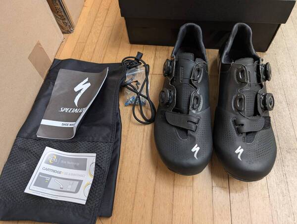 【送料無料】 超軽量 ワイド 未使用 S-WORKS6 スペシャライズド ワイド 軽量25.5cm 40 SPECIALIZED エスワークス WIDE BOA カーボン 高剛性