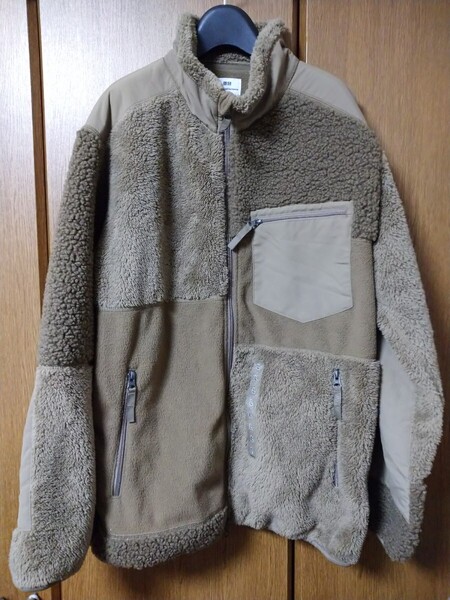 ユニクロ EG ボア フリースジャケット L UNIQLO Engineered Garments エンジニアドガーメンツ ブラウン