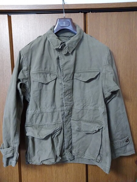 40s 50s ヴィンテージ ビンテージ フランス軍 m47 フィールドジャケット 22 平織り 前期 ミリタリー us.army m43