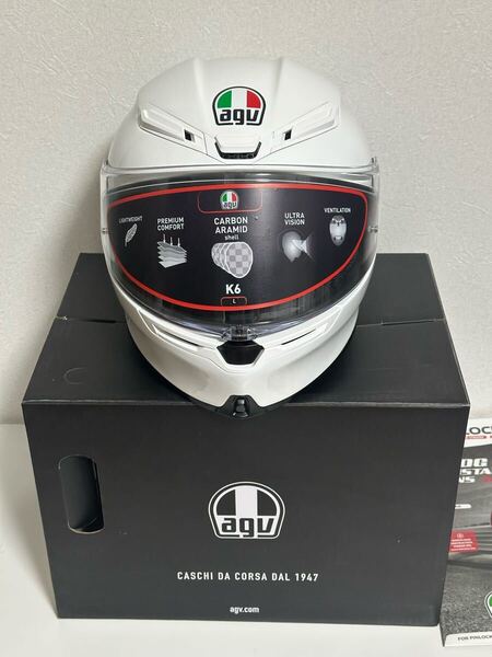 AGV K-6 ヘルメット L サイズ (59-60cm)