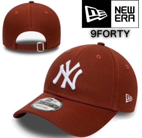ニューエラ キャップ 帽子 9FORTY ナインフォーティ ヤンキース ライトブラウン MLB ユニセックス NEWERA 9FORTY LEAGUE BASIC CAP 新品