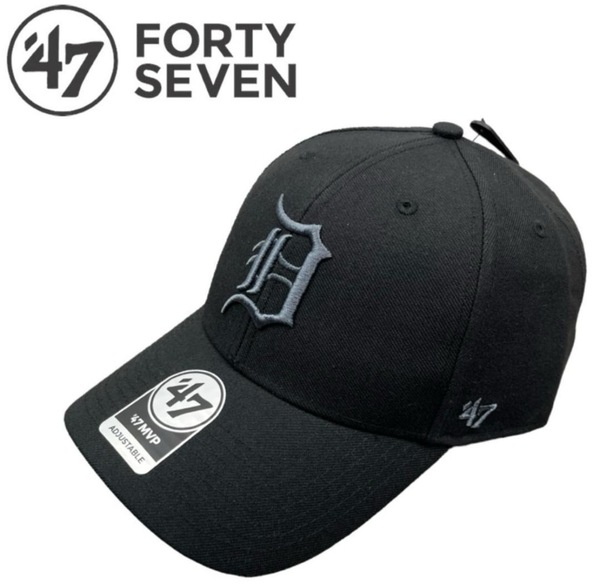 47BRAND キャップ 帽子 フォーティーセブン MVP09WBV タイガース ブラックチャコール MLB ユニセックス 47BRAND DETROIT TIGERS 新品