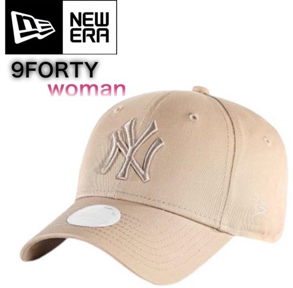 ニューエラ キャップ 帽子 9FORTY WOMEN ナインフォーティ レディースサイズ ヤンキース ベージュ MLB NEWERA 9FORTY WOMEN 新品