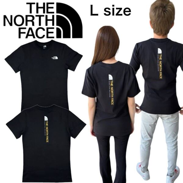 ザ ノースフェイス 半袖 Tシャツ バックロゴ NF0A89FP ブラック Lサイズ メンズ レディース THE NORTH FACE VERTICAL NSE TEE 新品