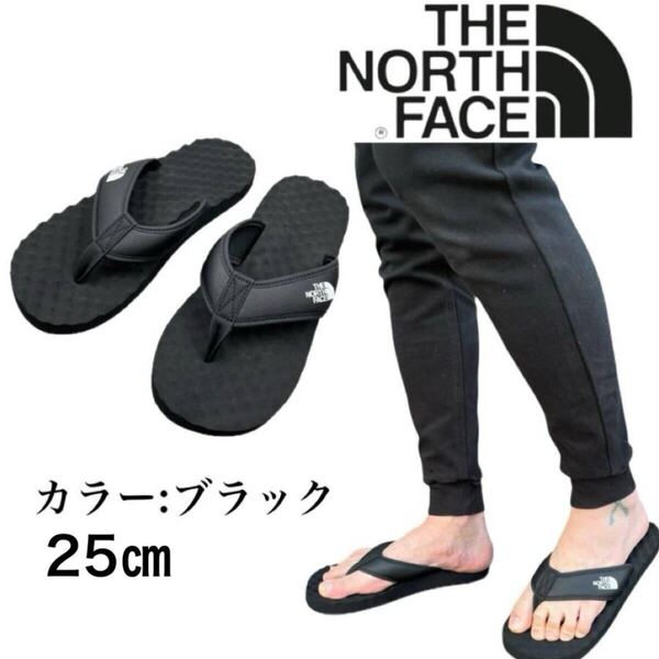 ザ ノースフェイス ビーチサンダル NF0A47AA ブラック 25cm フリップフロップ 男女兼用 THE NORTH FACE BASE CAMP FLIP FLOP 新品