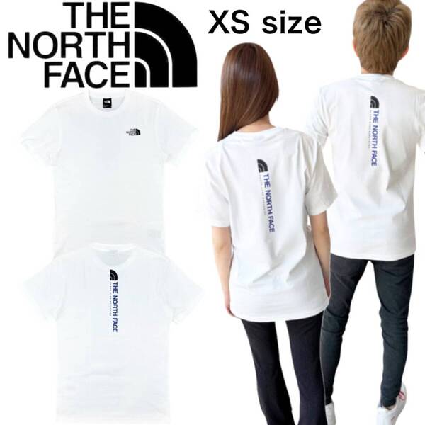 ザ ノースフェイス 半袖 Tシャツ バックロゴ NF0A89FP ホワイト XSサイズ メンズ レディース THE NORTH FACE VERTICAL NSE TEE 新品
