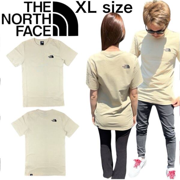 ザ ノースフェイス 半袖 Tシャツ NF0A87NG グラベル XLサイズ コットン クルーネック ロゴ THE NORTH FACE COTTON S/S TEE 新品