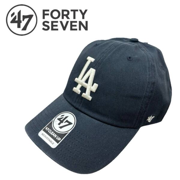 フォーティーセブン キャップ 帽子 RGW12GWS ドジャース ビンテージネイビー クリーンナップ 柔らか 47BRAND DODGERS CLEAN UP 新品