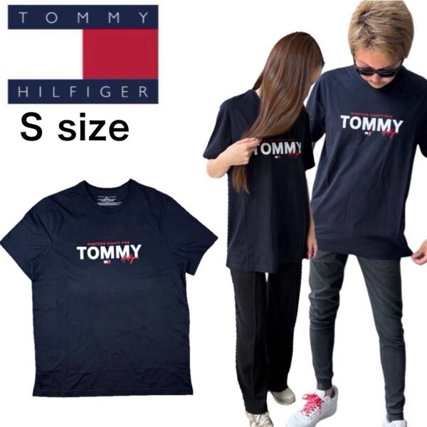 トミーヒルフィガー トップス 半袖 Tシャツ 09T4509 ネイビー Sサイズ クルーネック メンズ レディース TOMMY HILFIGER S/S CREW NECK 新品