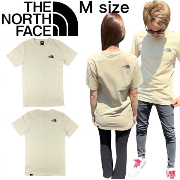 ザ ノースフェイス 半袖 Tシャツ NF0A87NG グラベル Mサイズ コットン クルーネック ロゴ THE NORTH FACE COTTON S/S TEE 新品