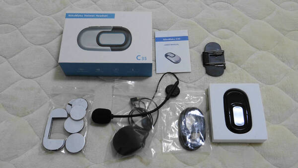 ★NikoMaku(ニコマク) Helmet Headset ヘルメットヘッドセット C35 美品USED 送料無料!