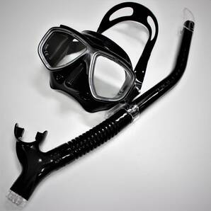 TUSA 海猿マスクブラックシリコン・スノーケルセット 新品