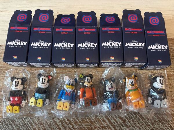 ベアブリック /BE@RBRICK Chase mickey mouse & friends 全種コンプリート(フィギュア・ディズニー/Disney・ミッキーマウス・シークレット)