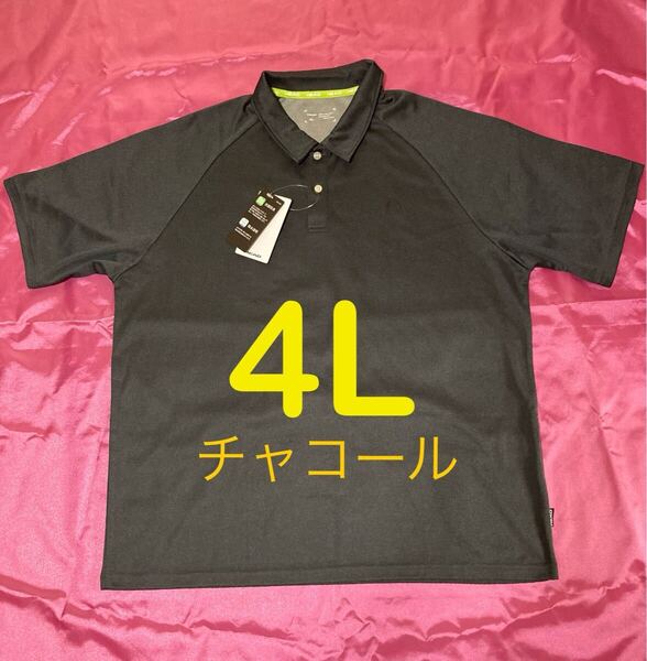 HEAD ヘッド チャコール テニス スポーツ 半袖ポロシャツ メンズ大きいサイズ 4L