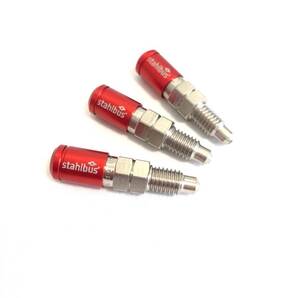 ワンウェイバルブ内臓ブリーダーボルト M10x1,0x14mm (3個セット・ダストキャップ付)DUCATI GT 1000 スポーツ等用