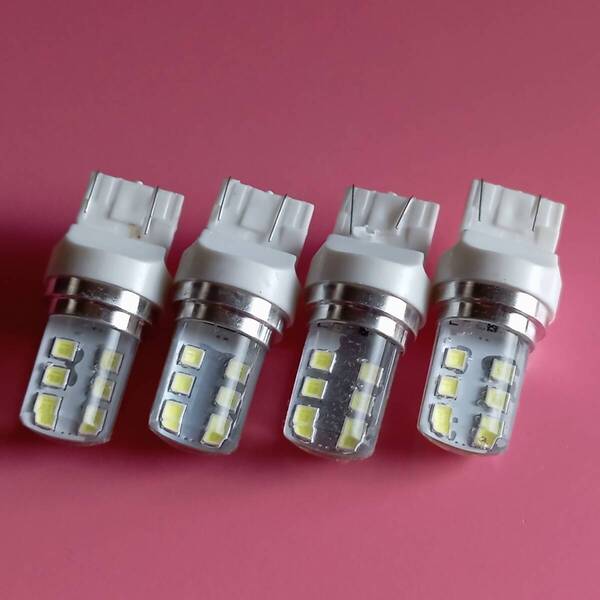 T20 LED バックランプ 爆光!30系 プリウス 前期 後期/40系 プリウスα/シグナス/100系 ランドクルーザー 12V ホワイト 4個セット /12