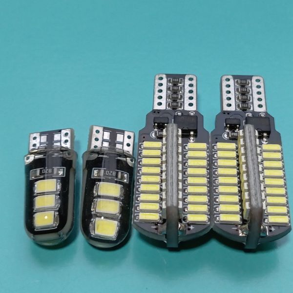 タント カスタム L375S/L375/L385/L385S 爆光!バックランプ スモール ポジション球 T10 T16 LED4点セット ホワイト /72/6